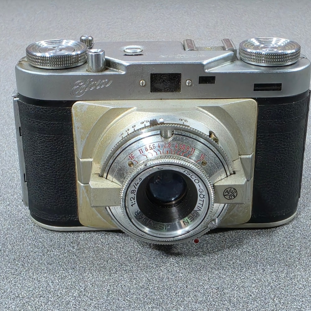 Wirgin Edixa 35mm Camera Silver Black Fair Vintage Isco Lens Untested
